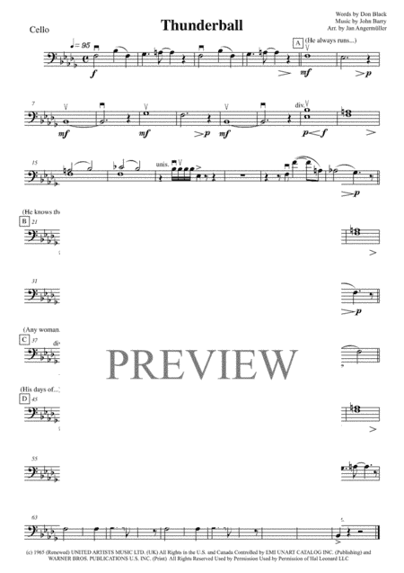 Thunderball (arr. Jan Angermüller)