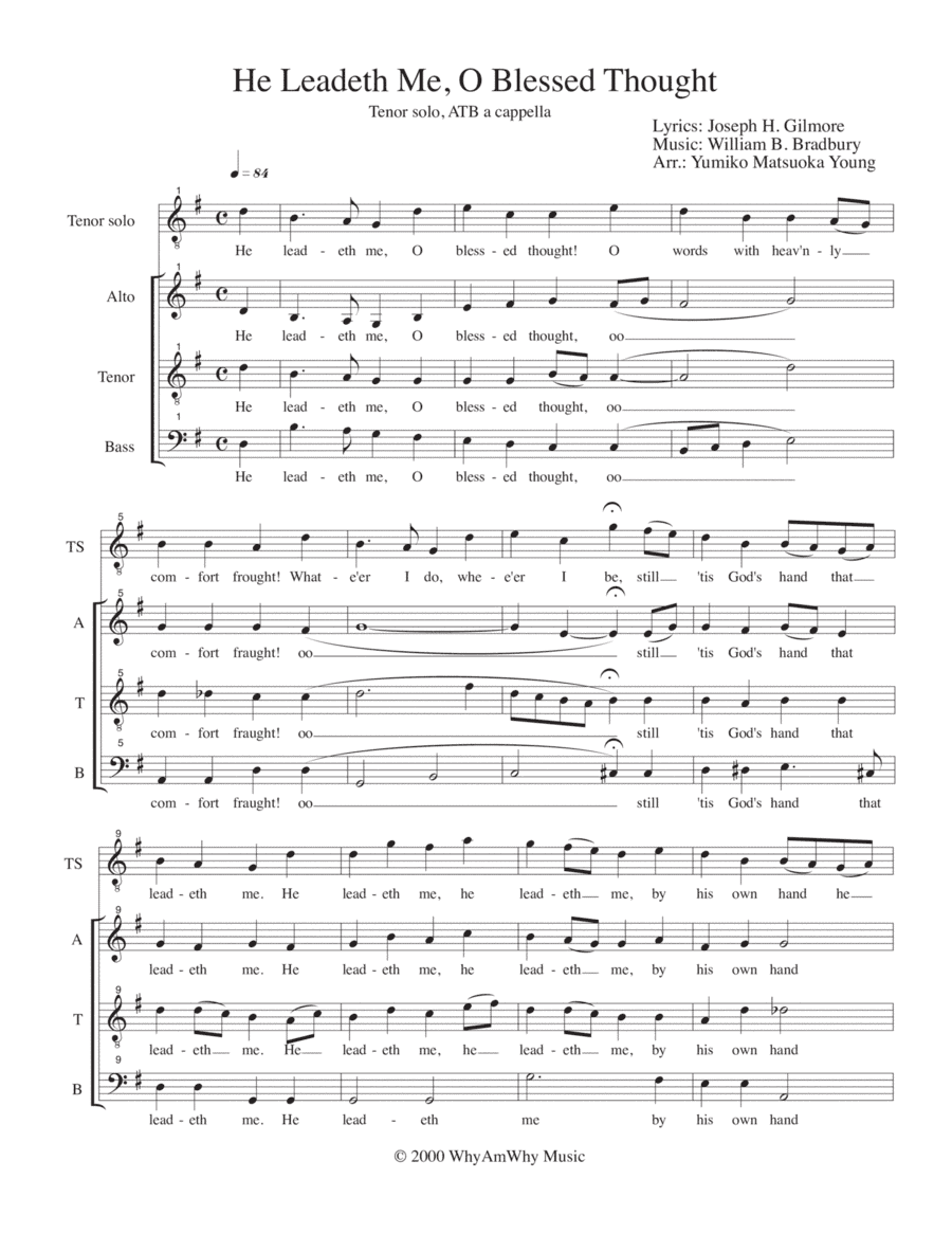 He Leadeth Me (arr. Yumiko Matsuoka)