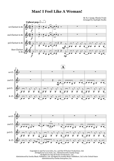 Man! I Feel Like A Woman! (arr. Kayleigh Huelin)