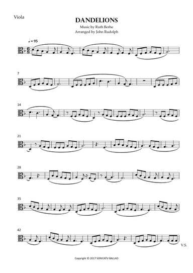 Dandelions (arr. John Rudolph)