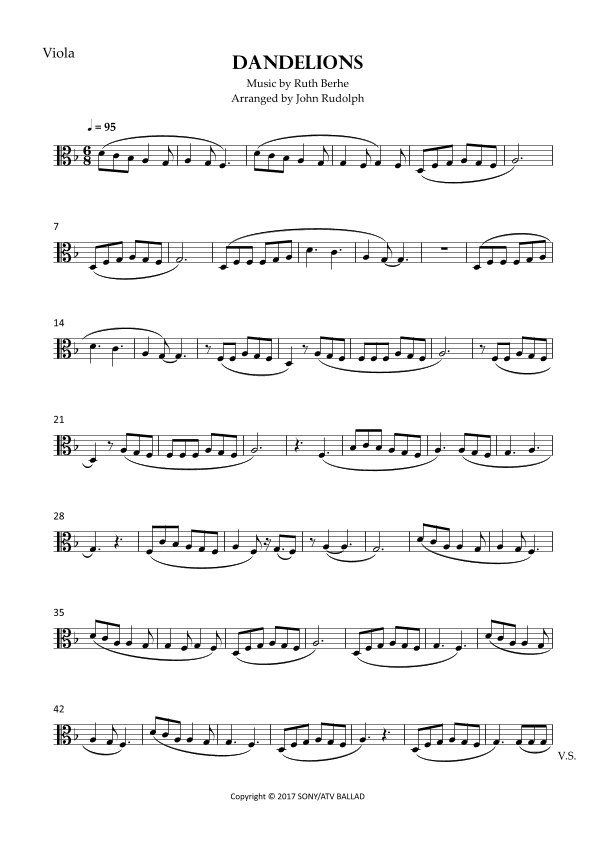 Dandelions (arr. John Rudolph)