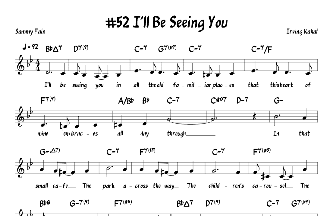 I'll Be Seeing You (arr. John Fries)