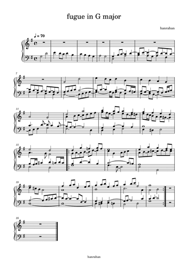 Fugue in G major
