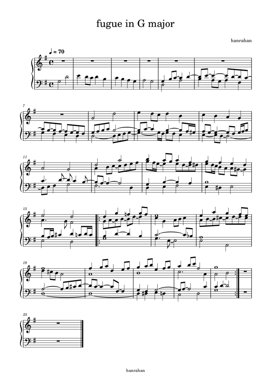 Fugue in G major