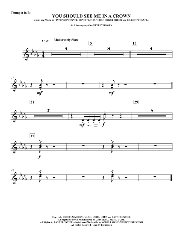 You Should See Me In A Crown (arr. Jeffrey Bowen)