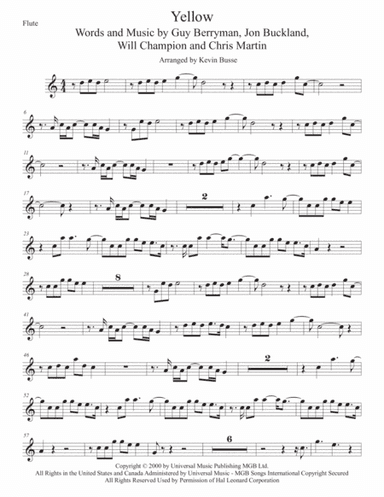Yellow (arr. Kevin Busse)