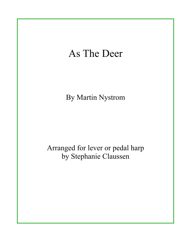 As The Deer (arr. Stephanie Claussen)