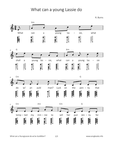 What can a young Lassie do (arr. songbooks.info)