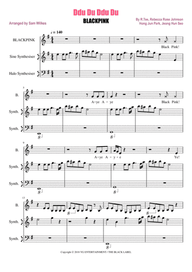 Ddu-du Ddu-du Blackpink (arr. Samantha Wilkes)