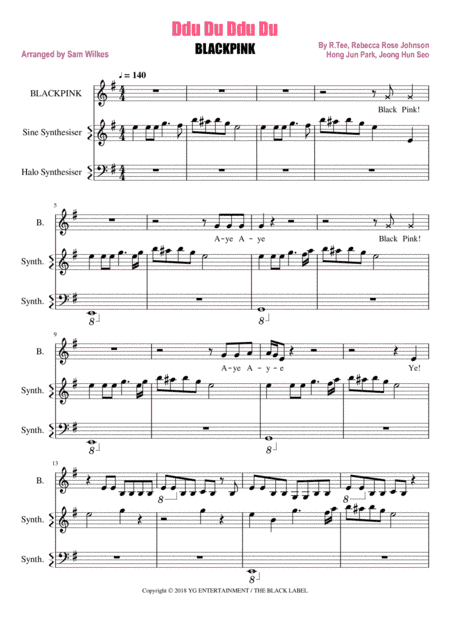 Ddu-du Ddu-du Blackpink (arr. Samantha Wilkes)