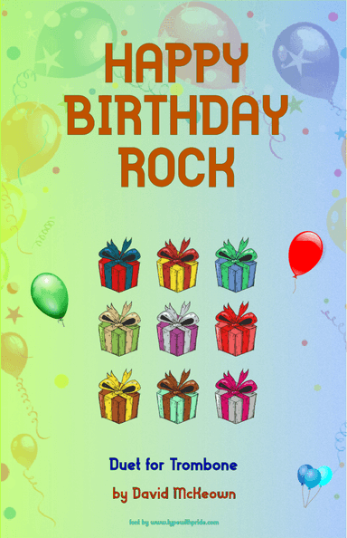 Happy Birthday Rock, for Trombone Duet (arr. David McKeown)