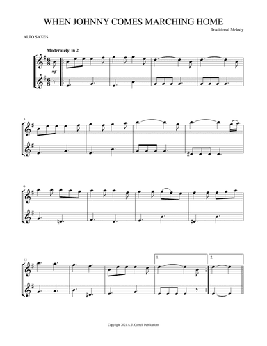 When Johnny Comes Marching Home (arr. Mark Phillips)
