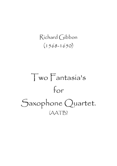 Two Fantasias (arr. Spence Bundy)