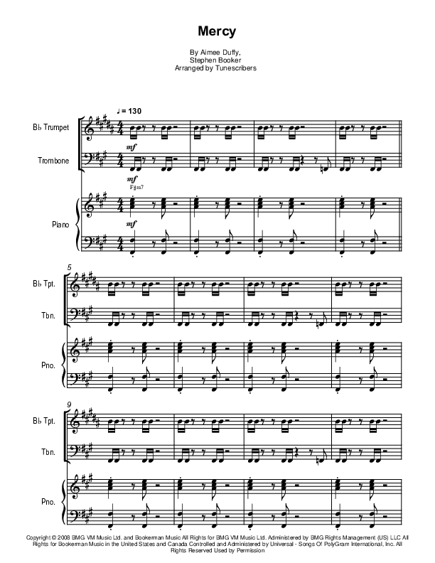 Mercy (arr. Tunescribers)