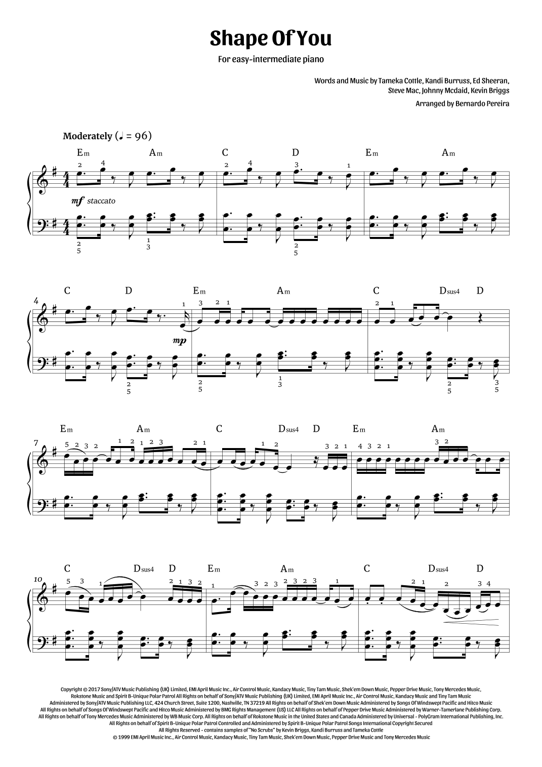 Shape Of You (arr. Bernardo Pereira)