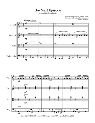 The Next Episode (arr. Sherry Lewis)