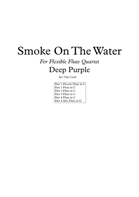 Smoke On The Water (arr. Tim Curd)