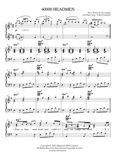 Roamin Through The Gloamin With 40000 Headmen (arr. Volker Coutandin)