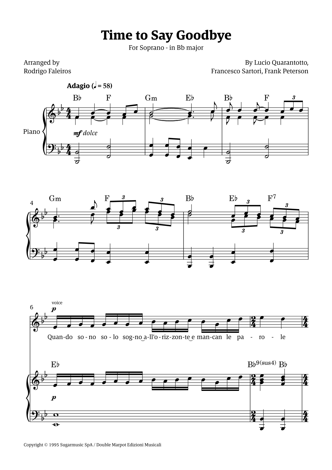 Time To Say Goodbye (arr. Rodrigo Faleiros)
