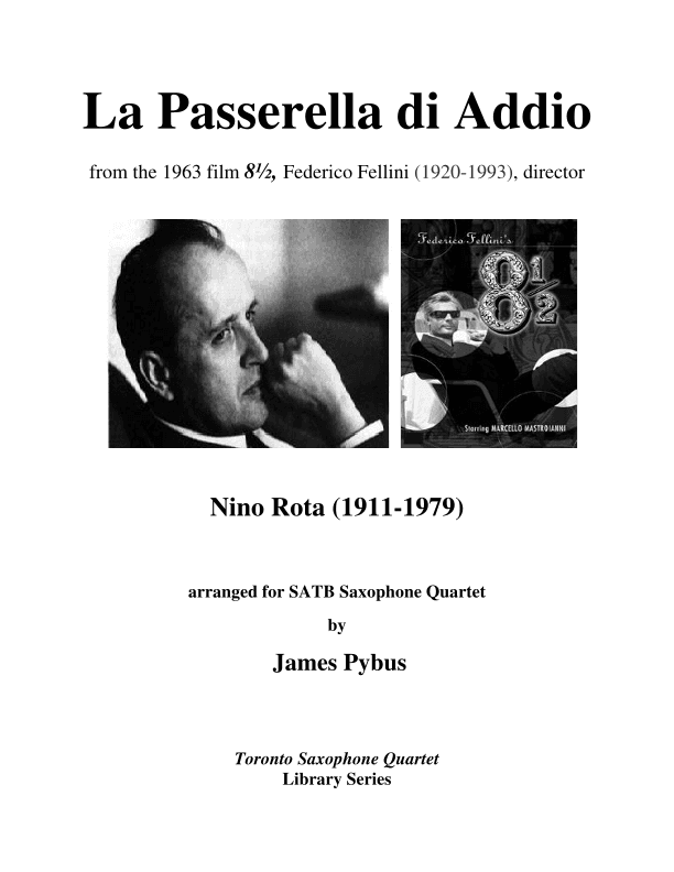 La Passerella Di Addio (arr. James Pybus)