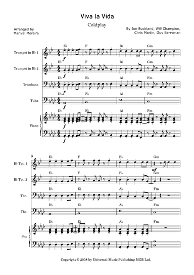 Viva La Vida (arr. Marival Moreira)