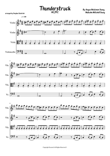 Thunderstruck (arr. Songhea Sackrider)
