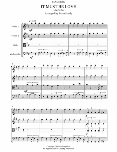 It Must Be Love (arr. Brian Hardy)