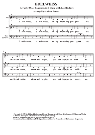 Edelweiss (arr. Andrew Emmet)