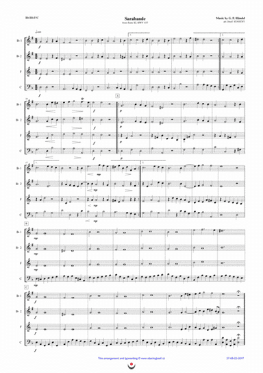 Sarabande (arr. Josef STASTNY)