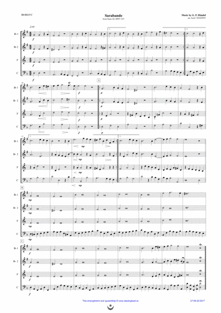 Sarabande (arr. Josef STASTNY)