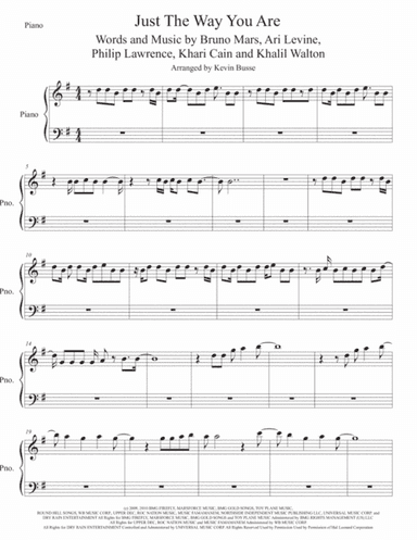Just The Way You Are (arr. Kevin Busse)