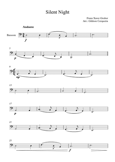 Silent Night (arr. Gildson Cerqueira)