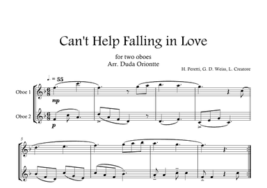 Can't Help Falling In Love (arr. Duda Oriontte)