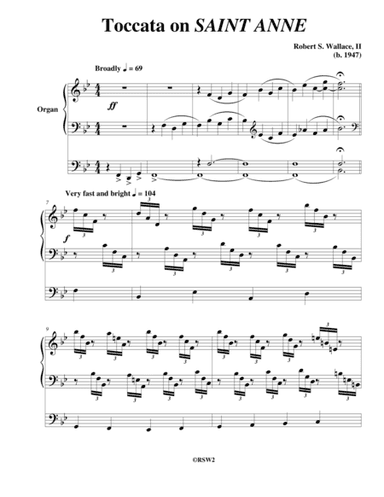 Toccata on SAINT ANNE