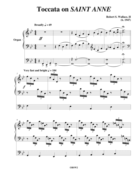Toccata on SAINT ANNE