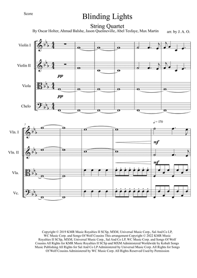 Blinding Lights (arr. José angel Ortiz ramirez)