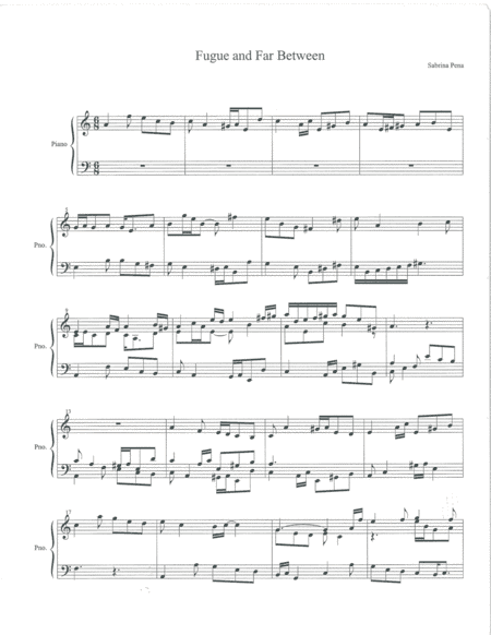 Fugue and Far Between