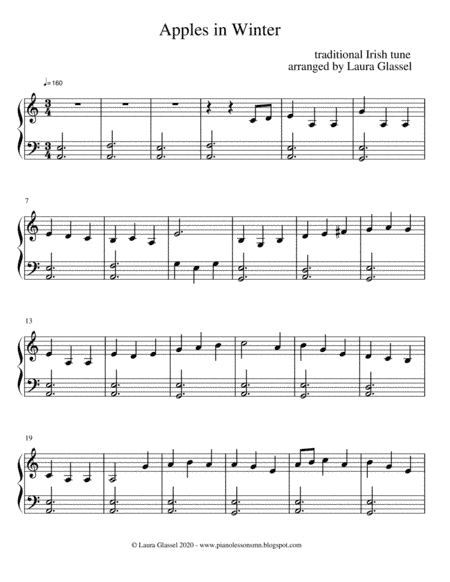 Apples in Winter (arr. Laura Glassel)