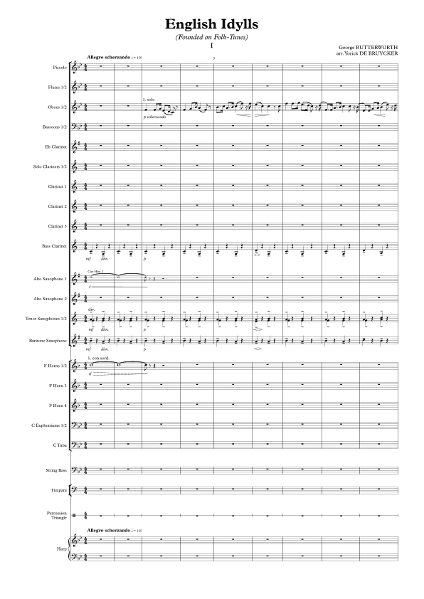 English Idylls N°1 (arr. Yorick DE BRUYCKER)