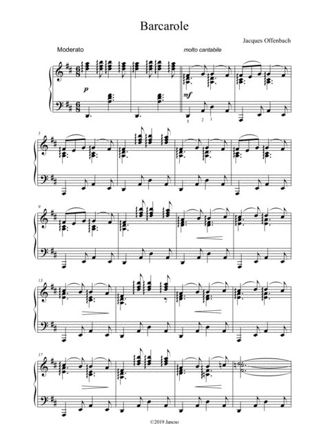 Barcarole (arr. Thomas Jancso)