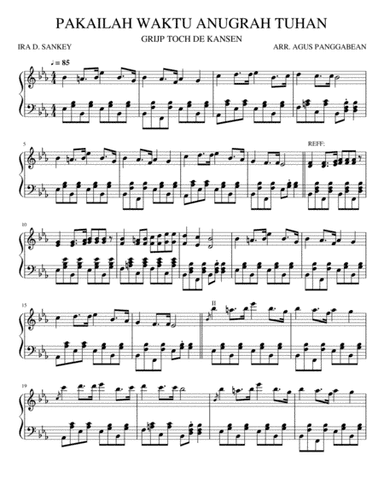 BE 820. PANGKE TINGKIM (PKJ 274 PAKAILAH WAKTU) (arr. Agus Panggabean)