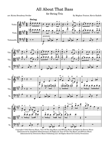 All About That Bass (arr. Krista Broadway Swider)