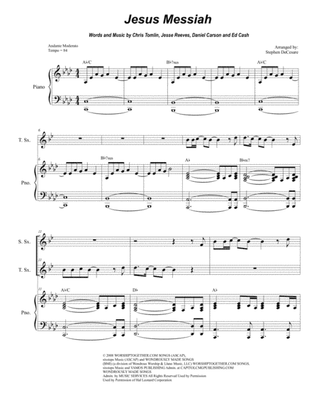 Jesus Messiah (arr. Stephen DeCesare)