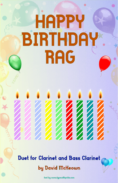 Happy Birthday Rag, for Clarinet and Bass Clarinet Duet (arr. David McKeown)