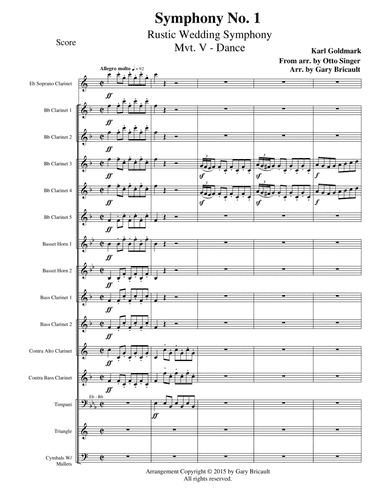 Mvt. V - Dance from Symphony No. 1 (Rustic Wedding Symphony) (arr. Gary Bricault)