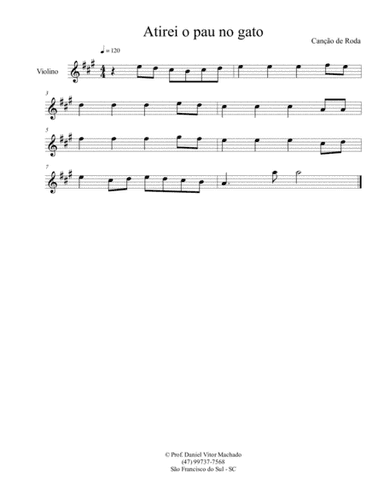 Atirei o pau no gato (arr. Daniel Machado)