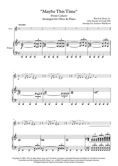 Maybe This Time (arr. Andrew Middleton)