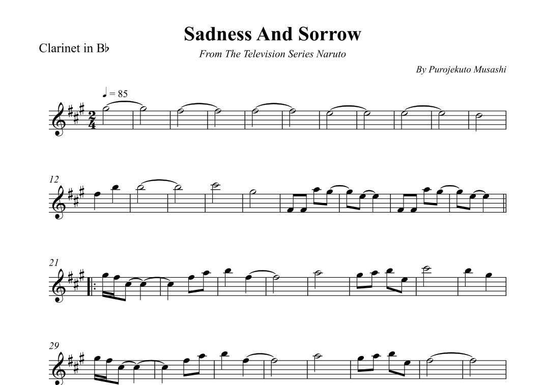 Sadness And Sorrow (arr. Wesley S. SIlva)