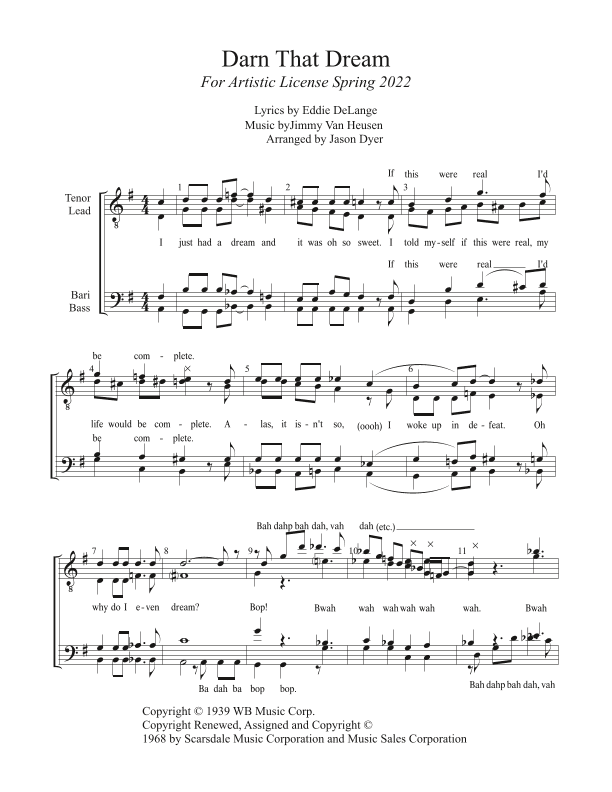Darn That Dream (arr. Jason Dyer)