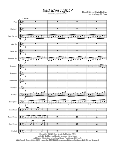 Bad Idea Right? (arr. Anthony N. Dass)